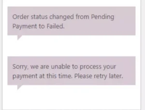 [SOLVED] You cannot add another product to your cart WooCommerce. Payment processing failed. Please retry